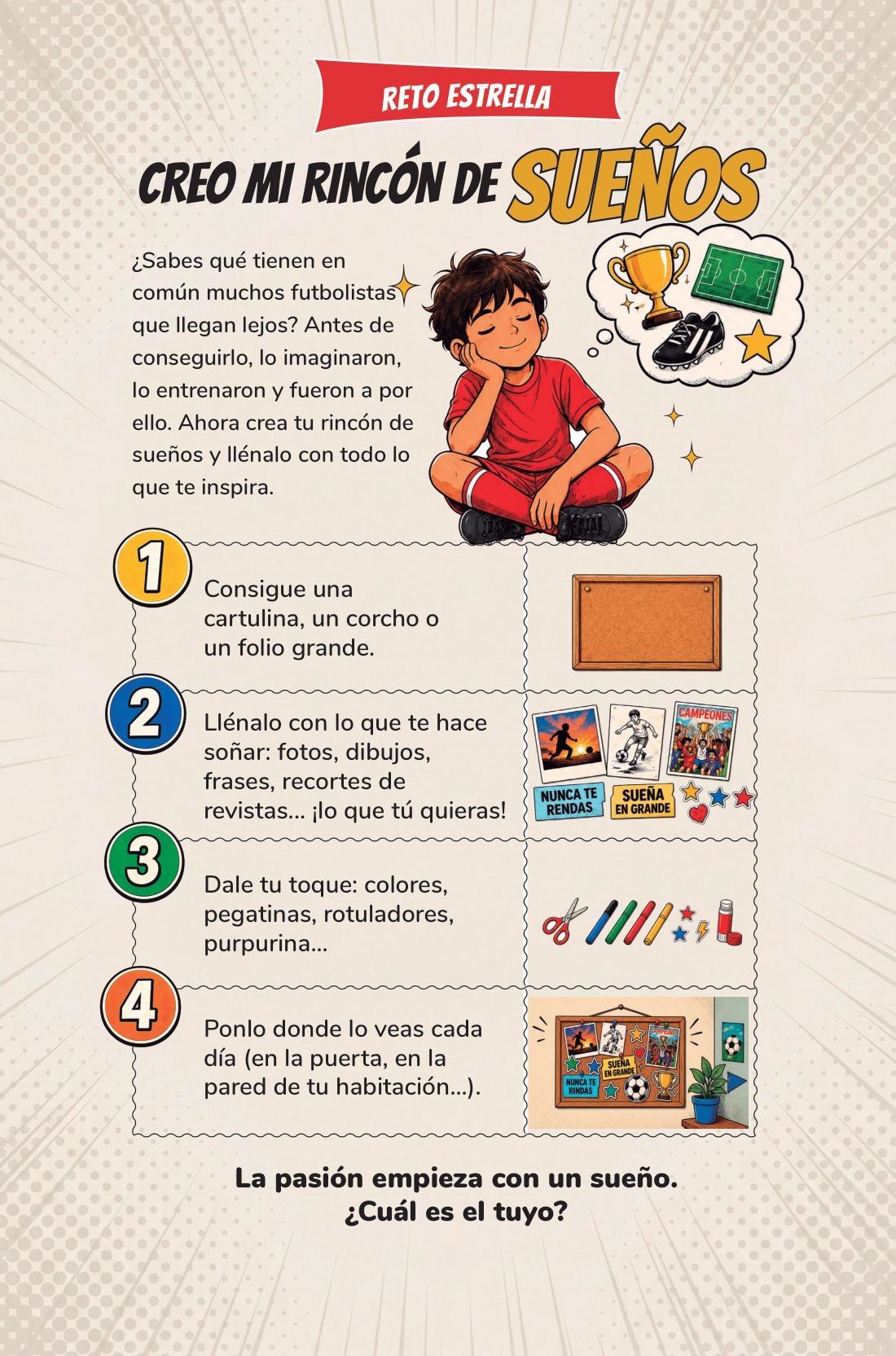 El reto estrella — page from Mi Diario de Entrenamiento de Fútbol
