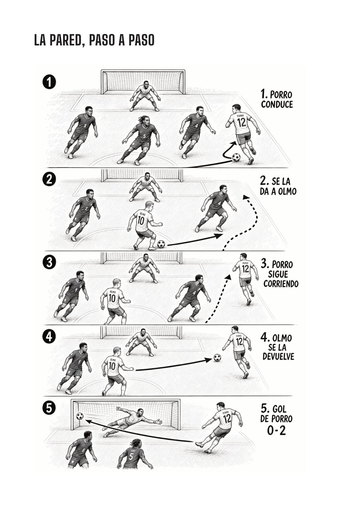 La pared, paso a paso — sample page from España: mentalidad de campeones